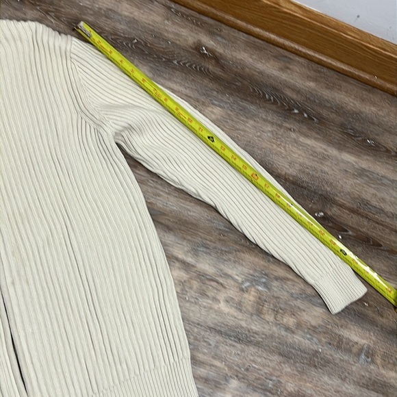 VTG LL Bean Men's Size Large Tall Full Zip Ribbed Sweater Cozy Cabin 90s - Picture 10 of 11